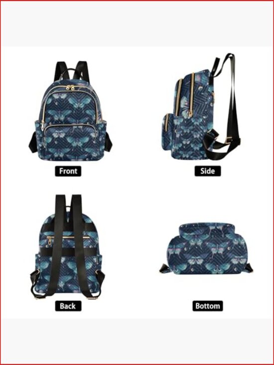 Mini Backpack Purse Quilted Lightweight Travel Daypack Shoulder Bag main image 5